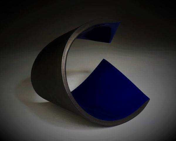 Blue Curved Plane